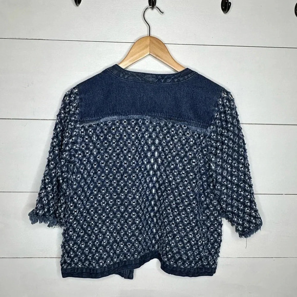 Chico’s Short Jean Jacket, Size 0 (6/8) - Picture 8 of 10
